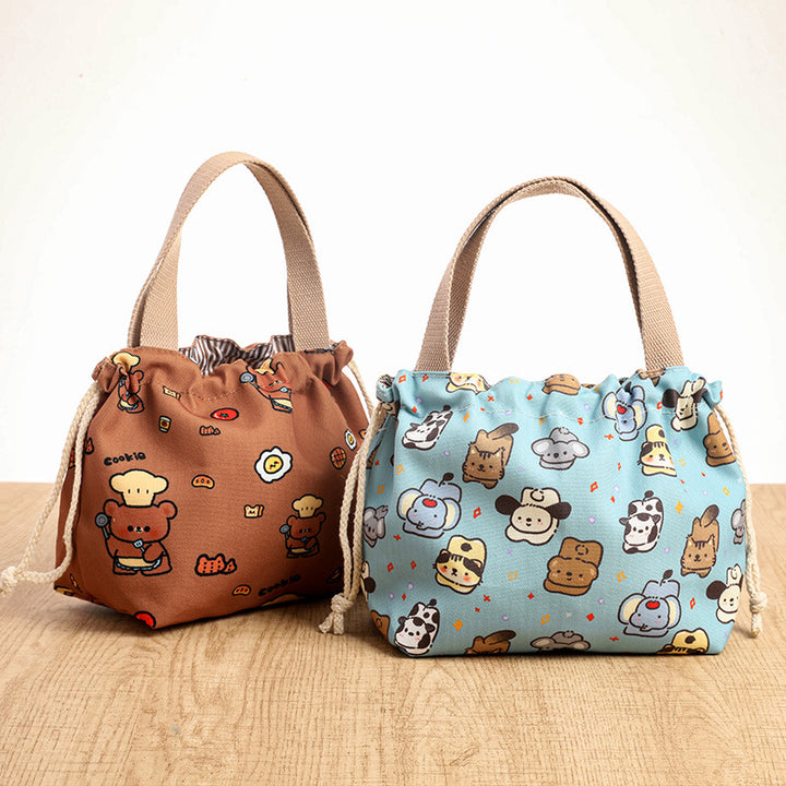 Drawstring Cat-Themed Storage Bag Stornfield