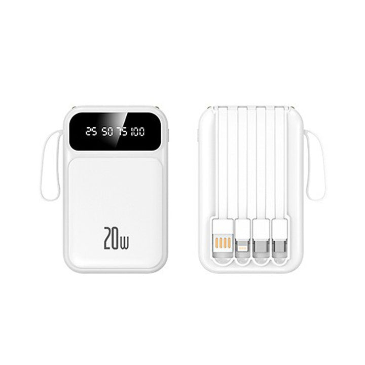 Powerbank with integrated cables and LED display Stornfield