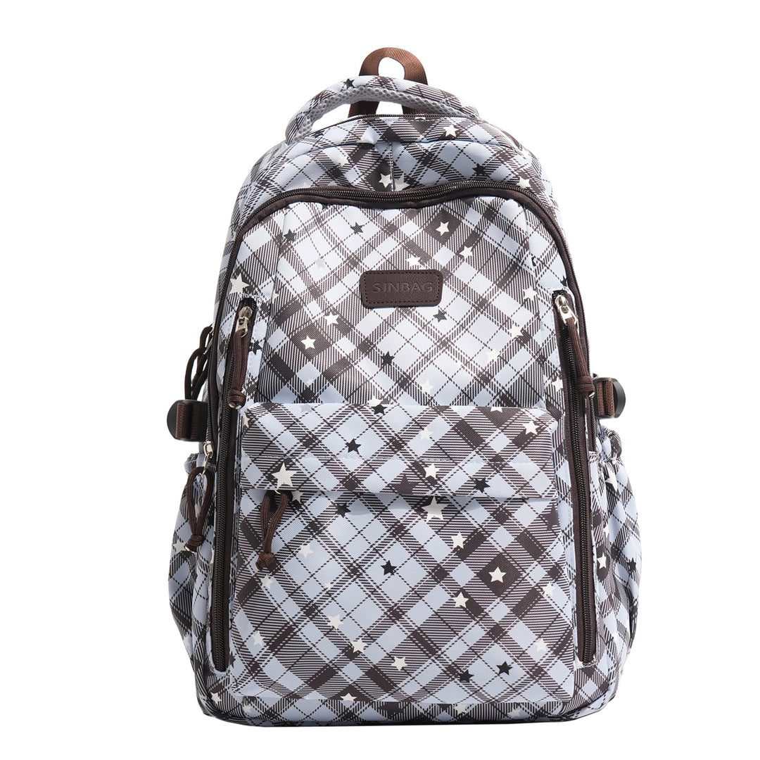 Plaid Patterned Backpack Stornfield