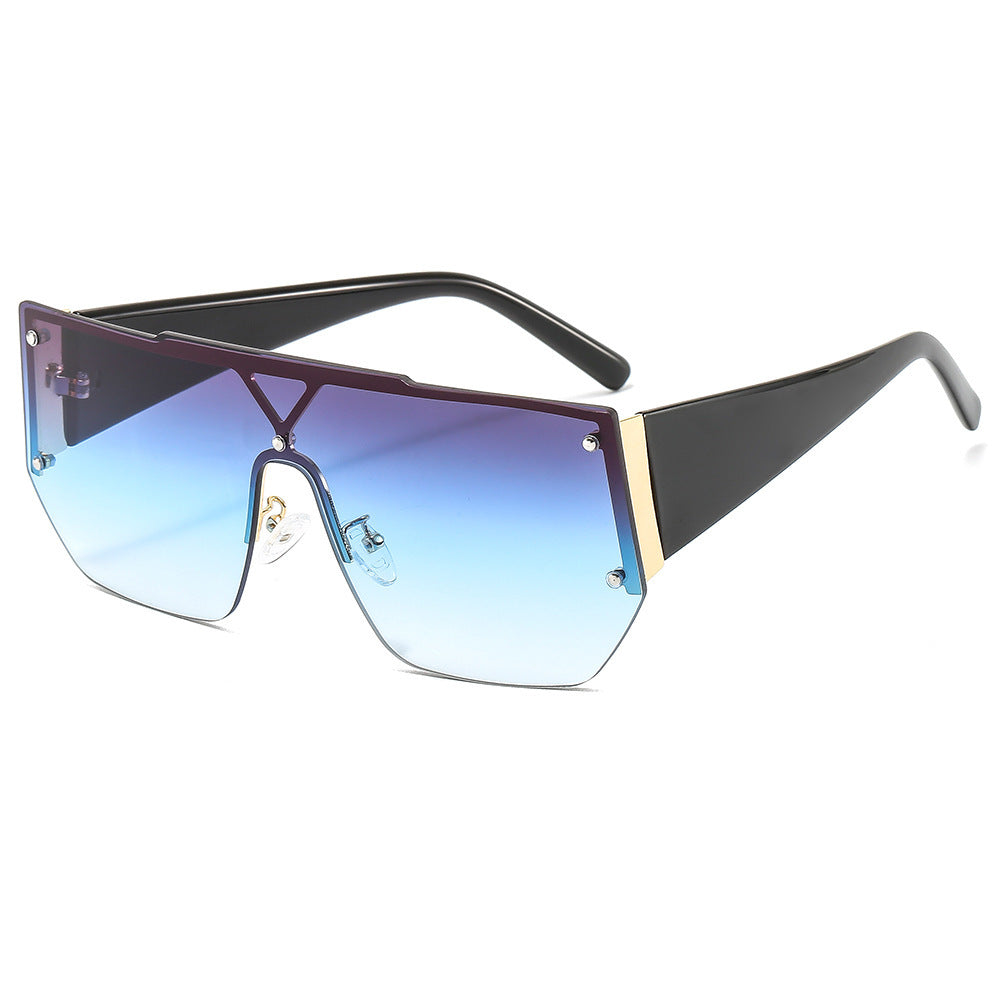 Women's fashionable oversized sunglasses with a unique geometric frame Stornfield