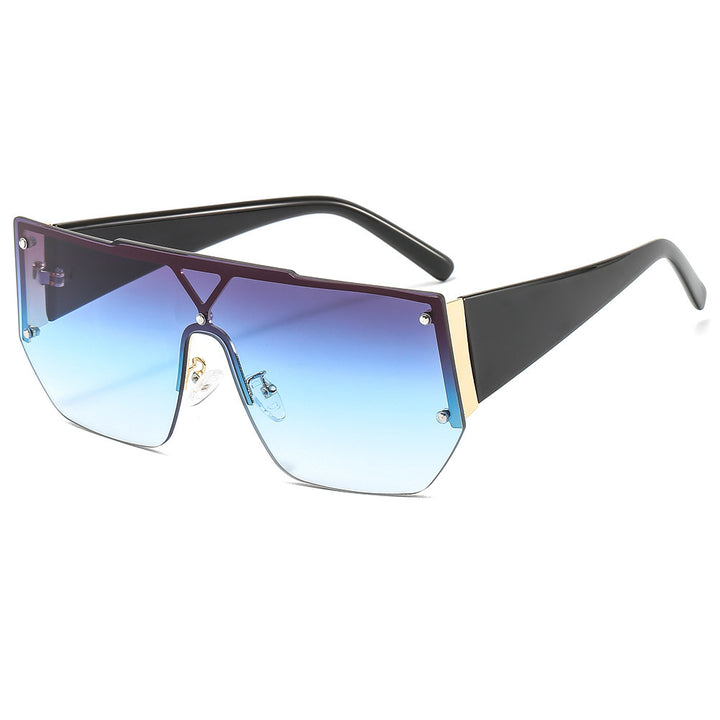Women's fashionable oversized sunglasses with a unique geometric frame Stornfield