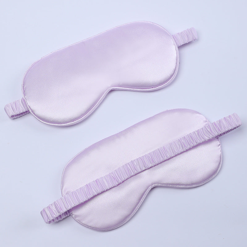 Women's nano silk sleep mask with padded eye area, adjustable elastic band, and storage pouch Stornfield