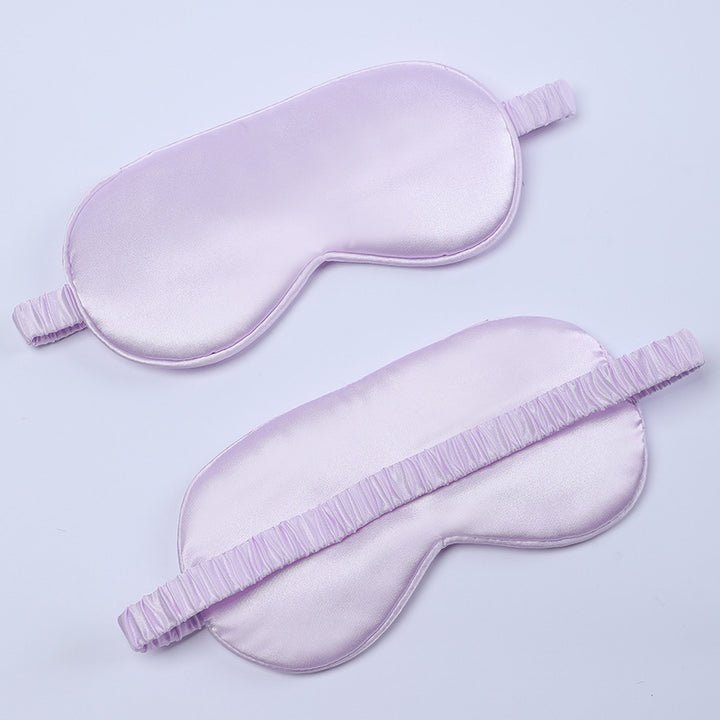 Women's nano silk sleep mask with padded eye area, adjustable elastic band, and storage pouch Stornfield