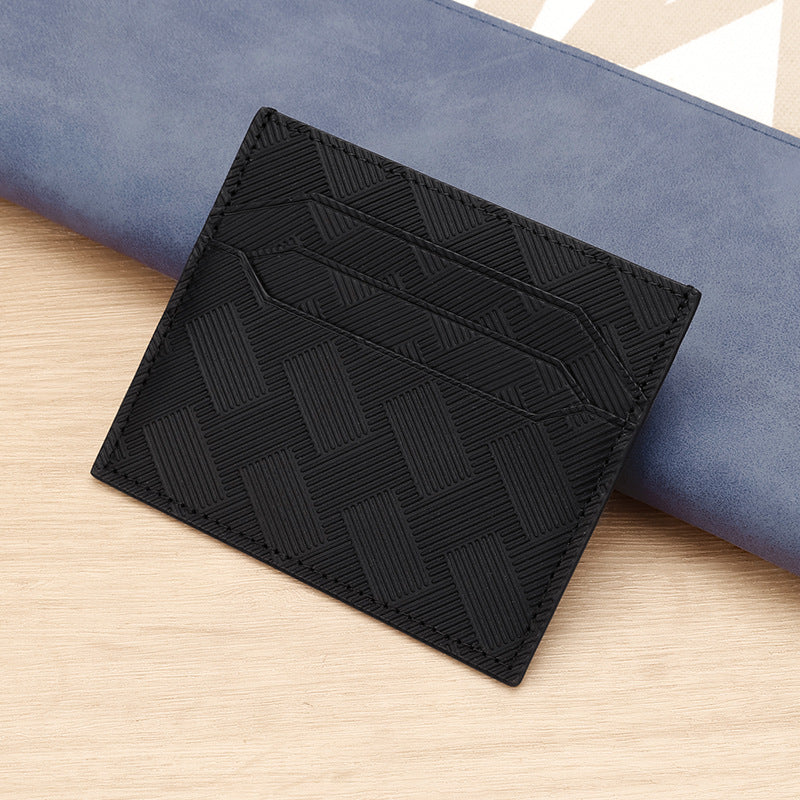 Textured Leather Card Holder Stornfield
