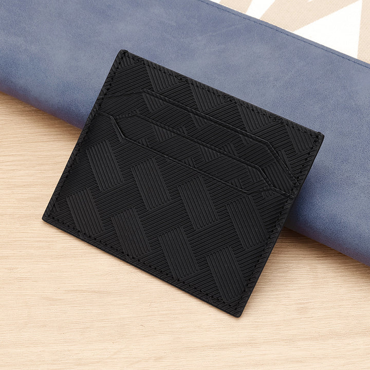 Textured Leather Card Holder Stornfield
