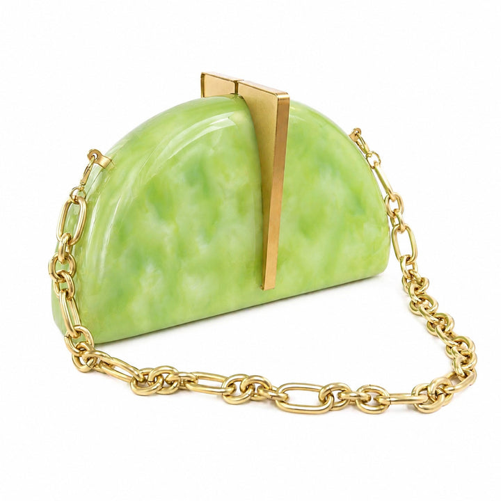 Sculpted Shell Clutch