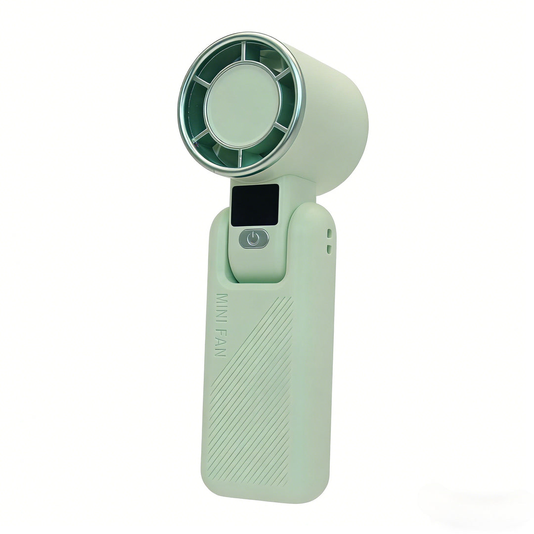 Women's Portable Mini Handheld Fan with USB Charging Function and Digital Display Stornfield