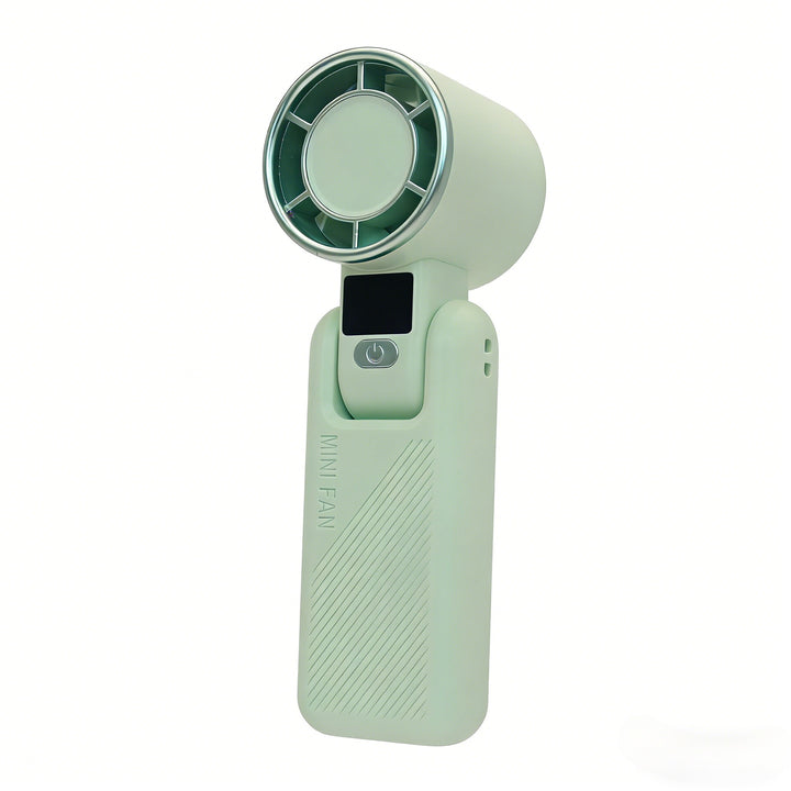 Women's Portable Mini Handheld Fan with USB Charging Function and Digital Display Stornfield