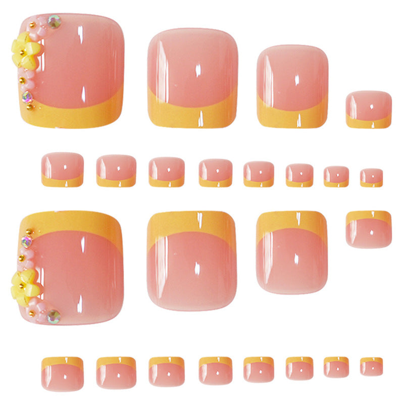 Decorative Press-On Toe Nails Stornfield