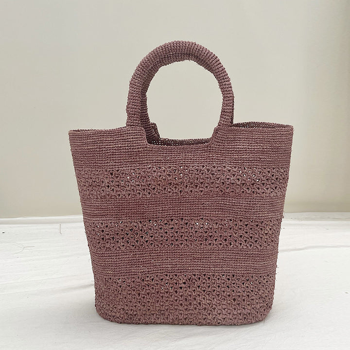 Handcrafted Beach Bag Made From Braided Natural Material Stornfield