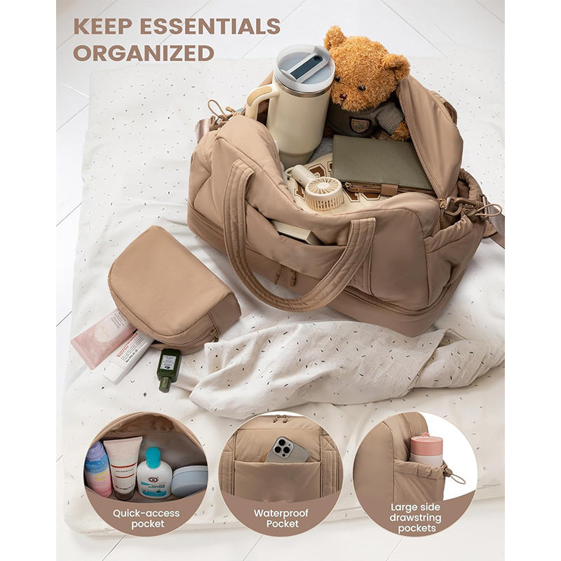 Multi-functional Sports Bag with Separate Cosmetic Pouch Stornfield