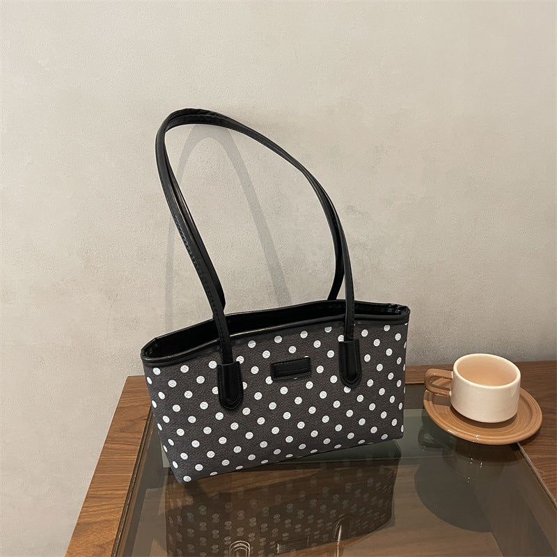 Elegant Polka Dot Tote Bag