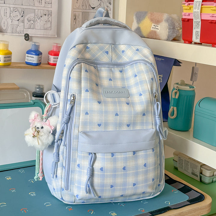 Multi-Functional Checkered Backpack Stornfield