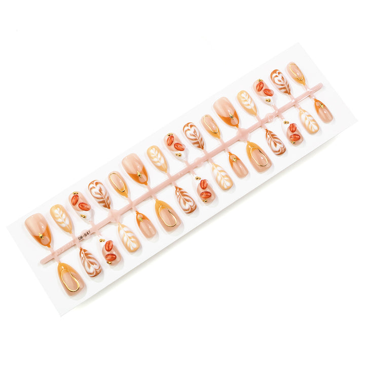 Artistic Almond-Shaped Press-On Nail Set Stornfield