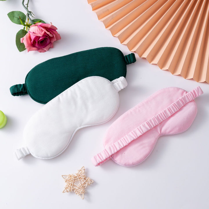 Women's lightweight cotton sleep mask with ergonomic padding and elastic comfort band Stornfield