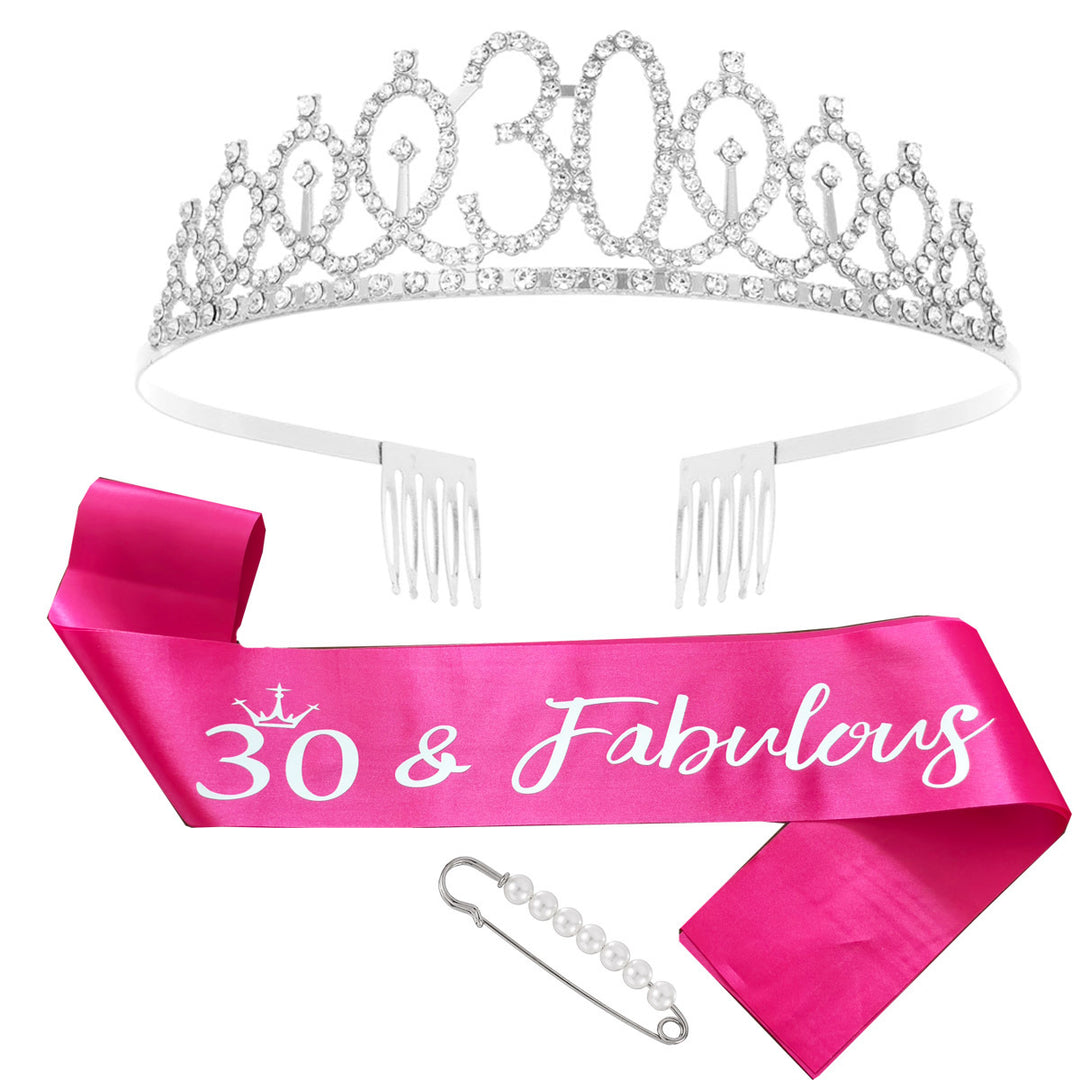 Ladies Glittering Crown with Swarovski Stones Stornfield