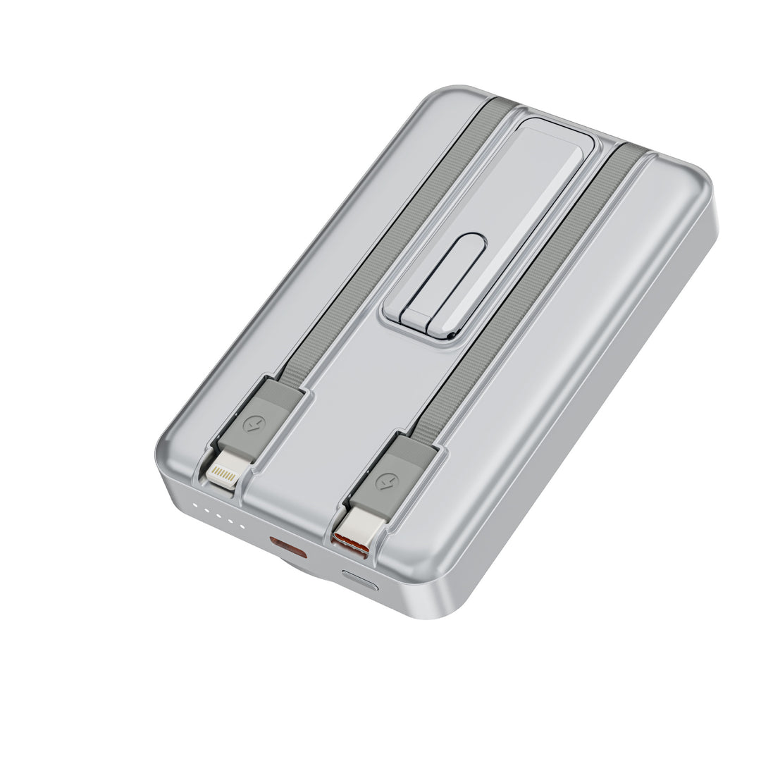 Magnetic power bank with high-speed charging and integrated Qi technology Stornfield