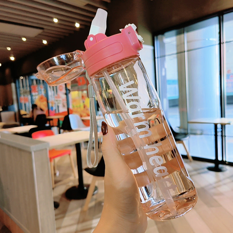 Women Transparent Water Bottle with Ergonomic Lid Stornfield