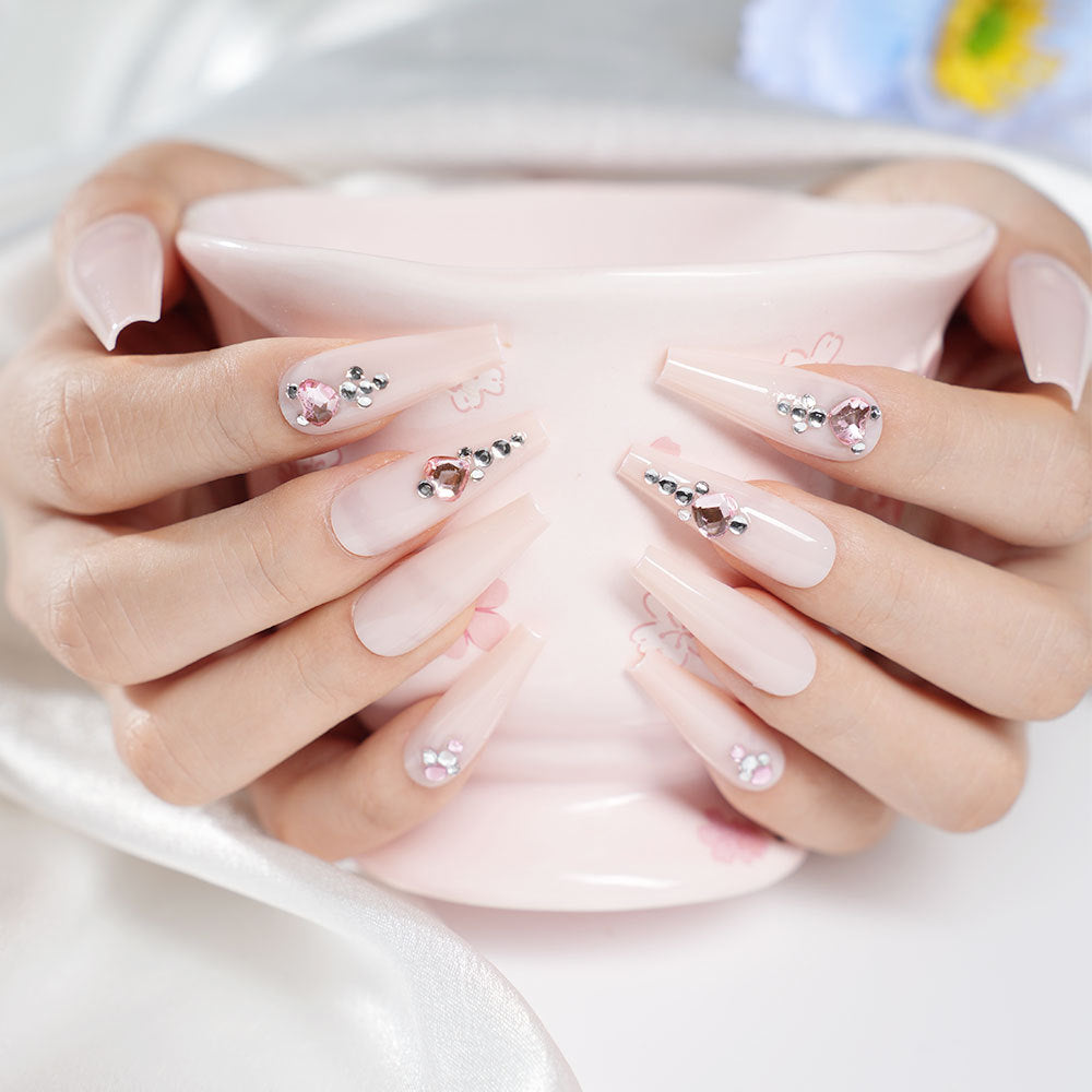 Decorative Stiletto Press-On Nails Stornfield