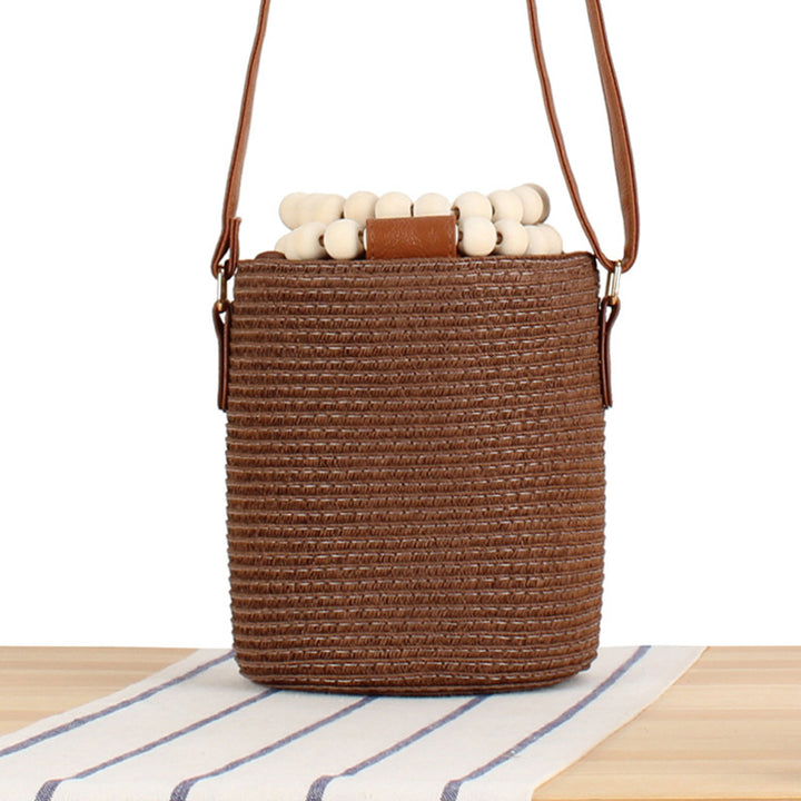 Handbag Made of Woven Natural Material Stornfield