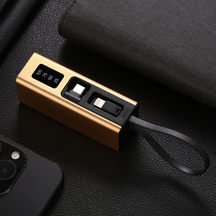 Multifunctional charger with integrated USB cable and LED display Stornfield