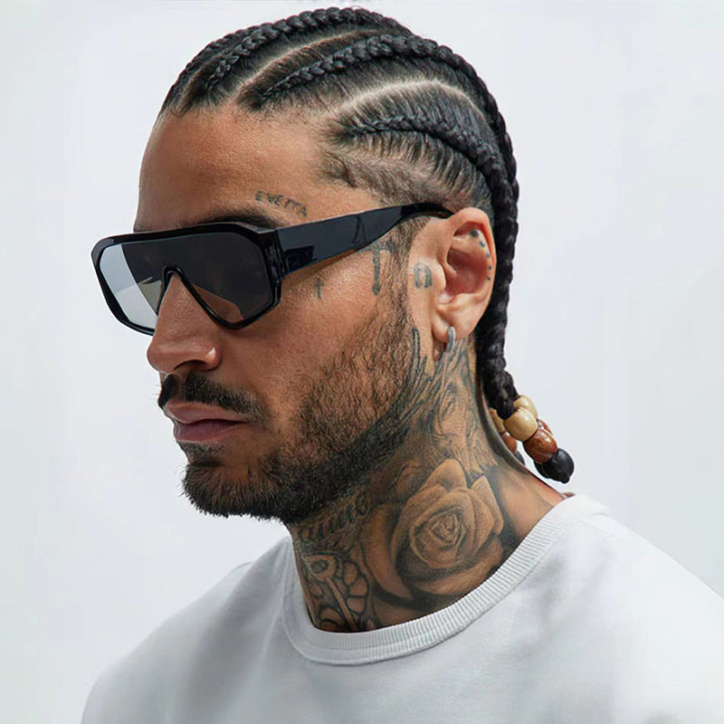 Men's Futuristic Oversized Shield Sunglasses Stornfield
