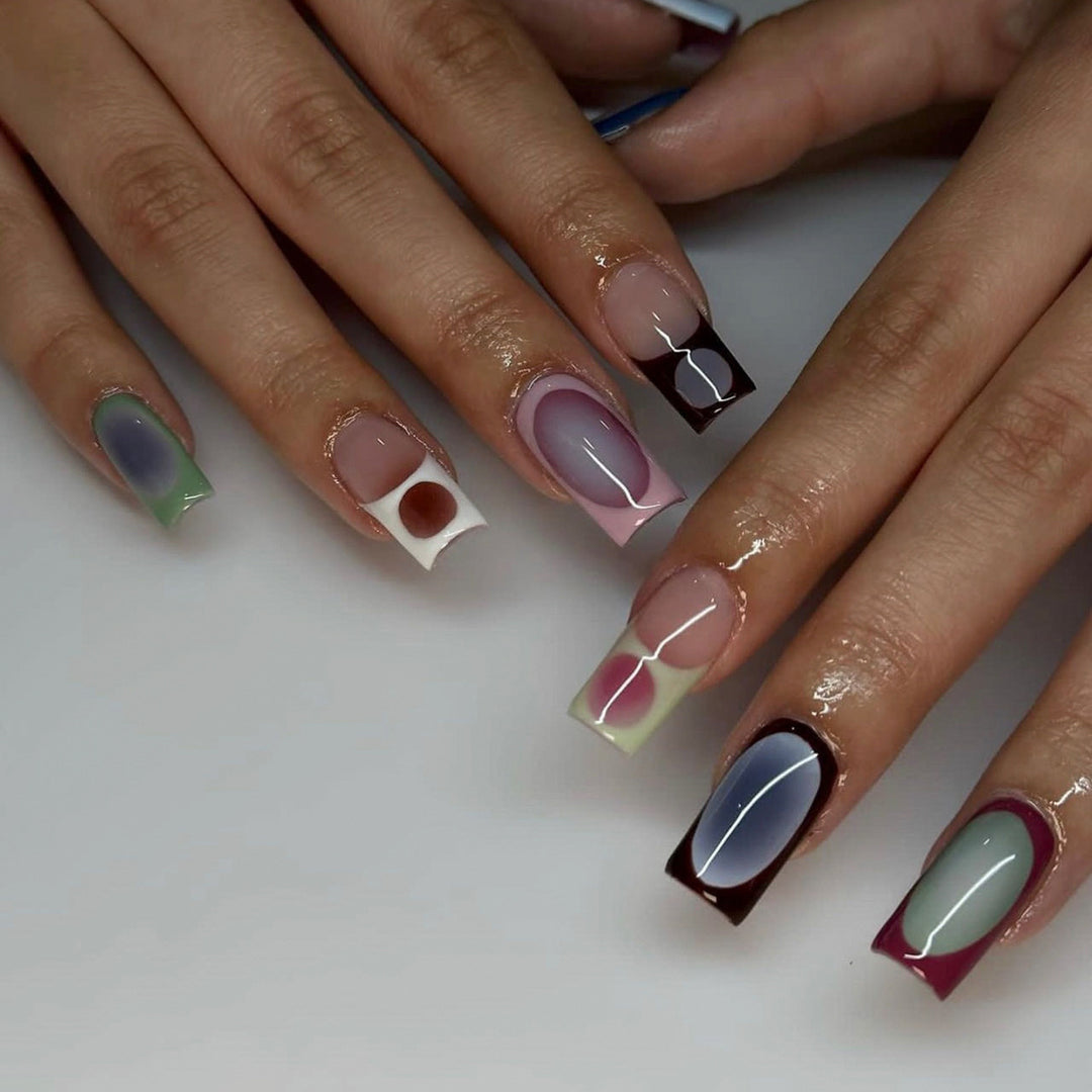 Artful Nail Art with Geometric Designs Stornfield