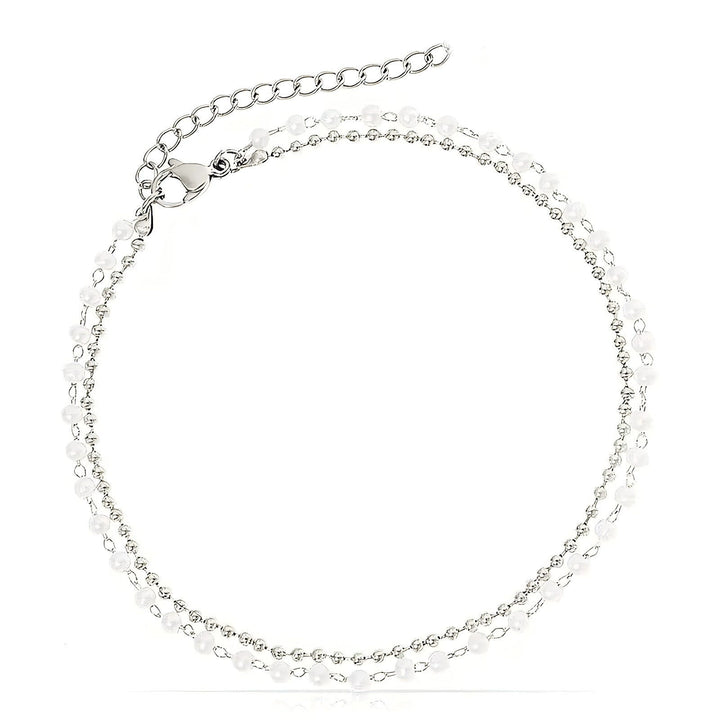 Double Strand Crystal Beaded Anklet Stornfield