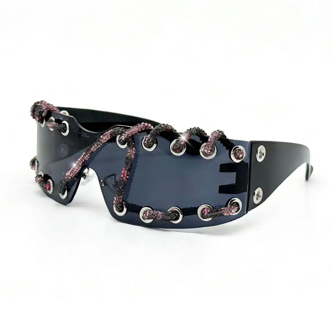 Women's sunglasses with unique lacing design Stornfield