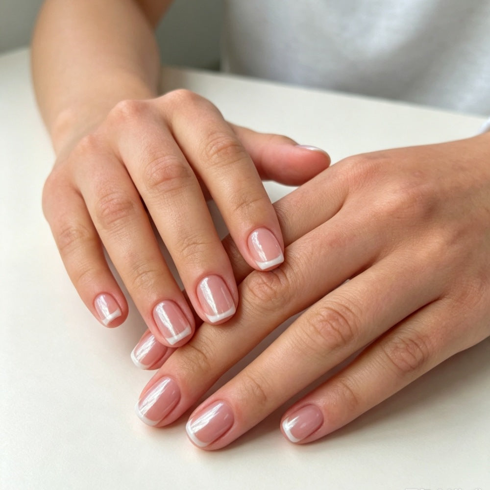 High-quality artificial nails with elegant French tip design Stornfield