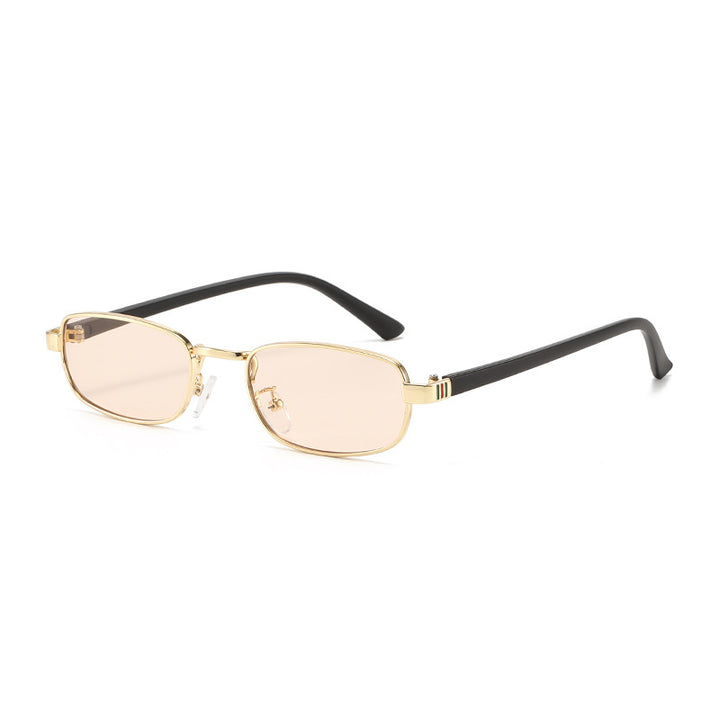Women's elegant rectangular sunglasses with fine metal frame Stornfield
