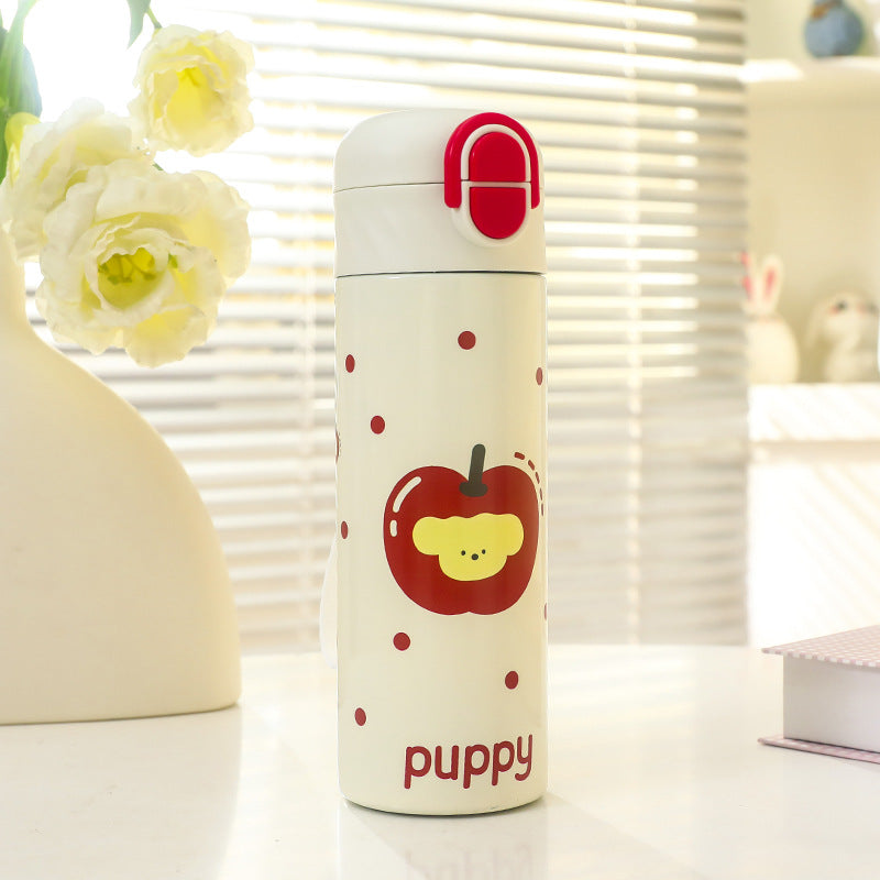 Ladies Insulated Water Bottle with Cheerful Apple Design Stornfield