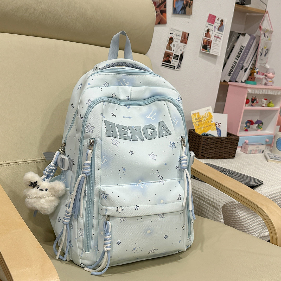 Stylish Multi-Functional Backpack with Decorative Accents Stornfield