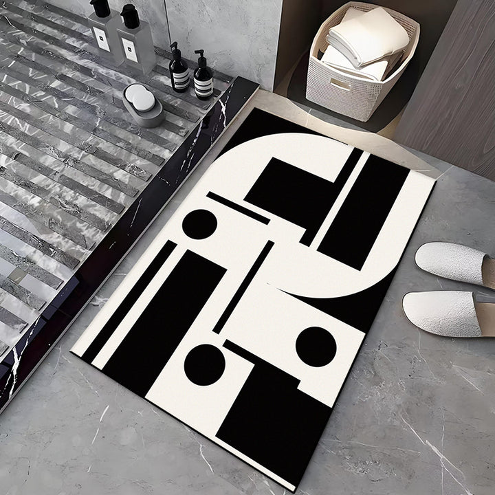 Modern Abstract Design Bath Mat