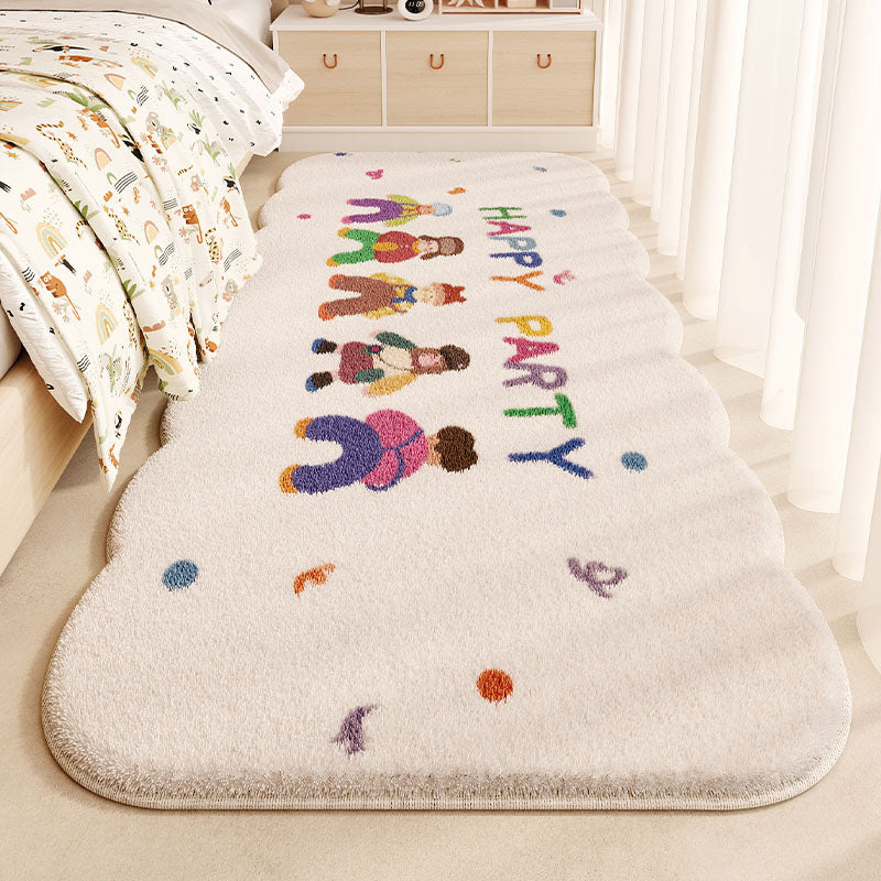 Children's Fun-Themed Plush Area Rug for Home