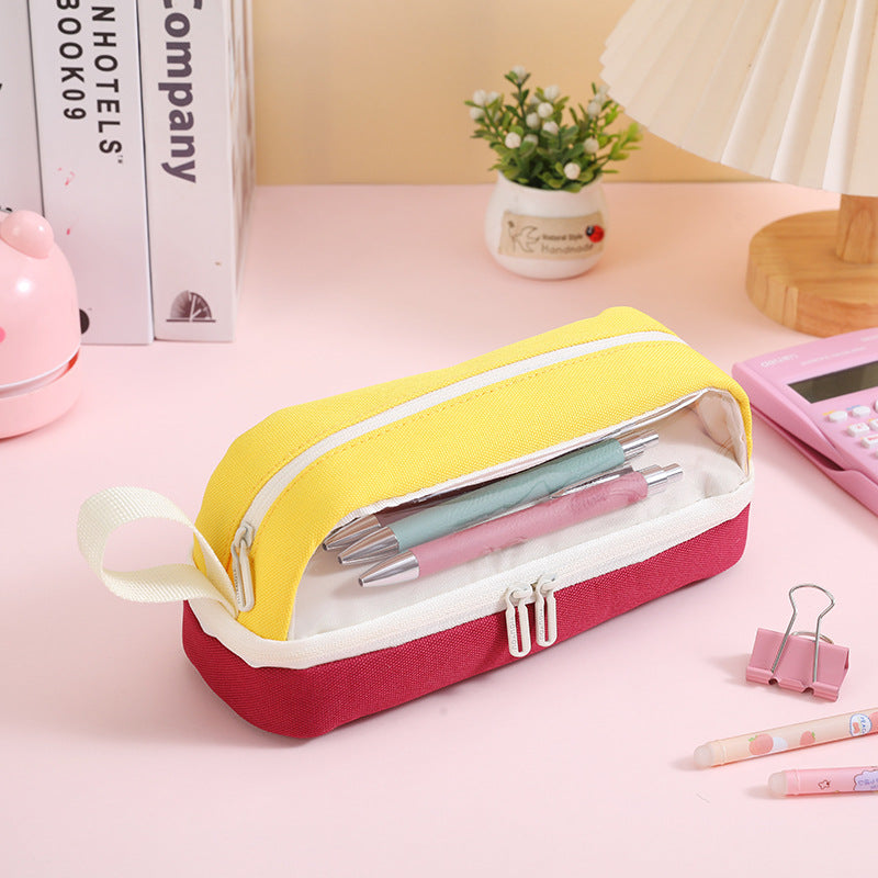 Premium Double-Zipper Pencil Case