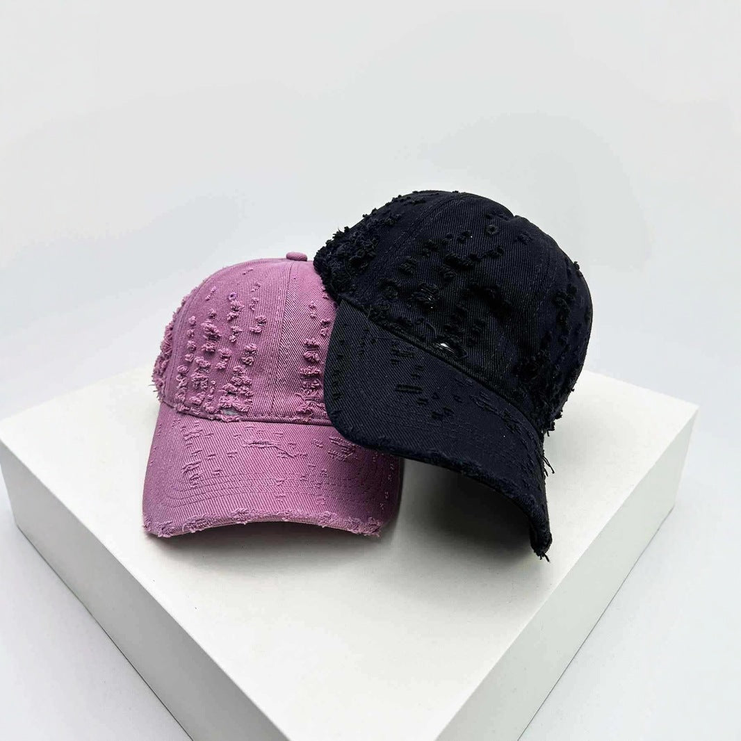 Women's Distressed Textured Baseball Cap Stornfield