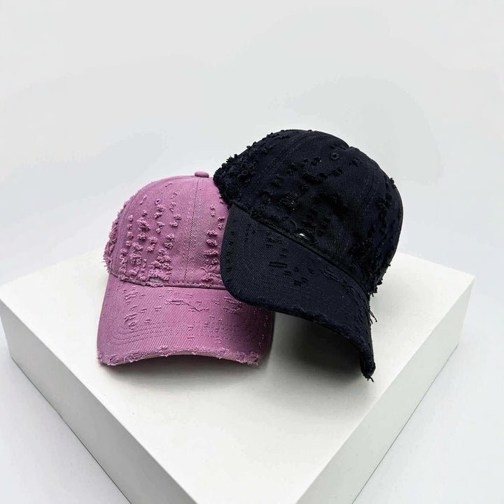 Women's Distressed Textured Baseball Cap Stornfield