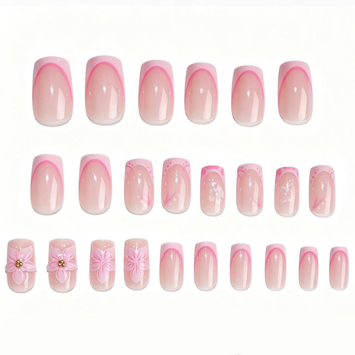 Artistic Floral Press-On Nail Art Kit Stornfield