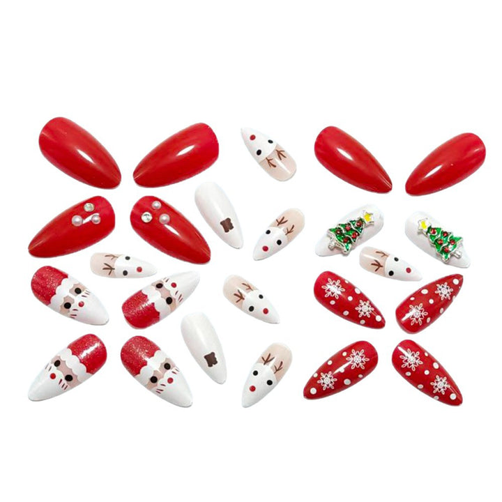 Festive art nails with Christmas motifs Stornfield 1787298489