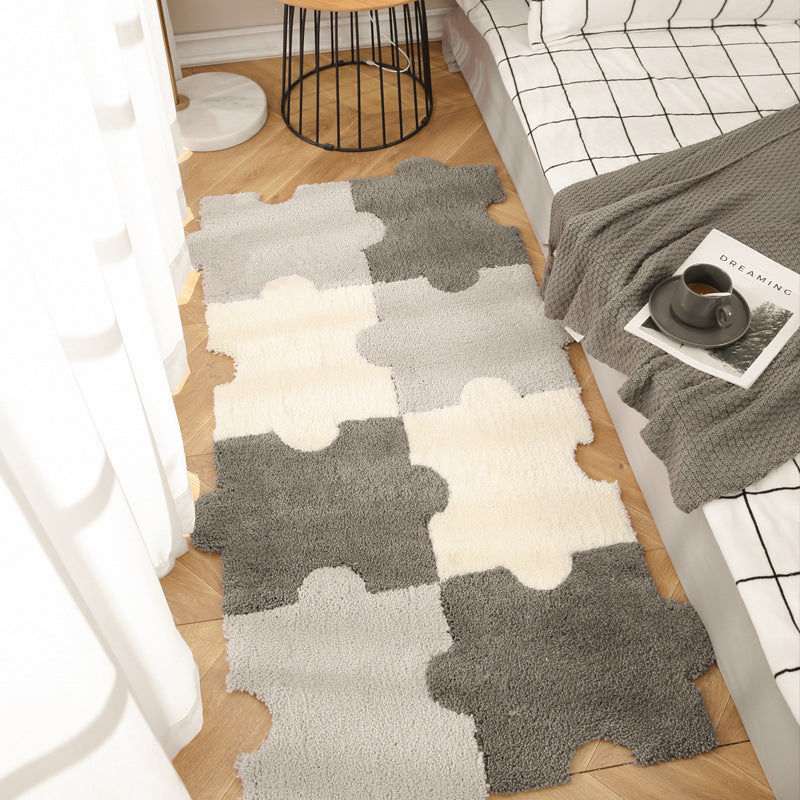 Soft Plush Puzzle-Shaped Bath Mat