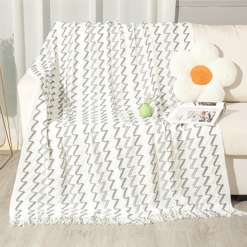 Women's Decorative Zigzag Knit Blanket Stornfield