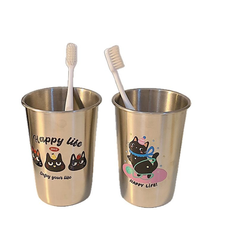 Stainless Steel Toothbrush Holder with Playful Animal Design Stornfield