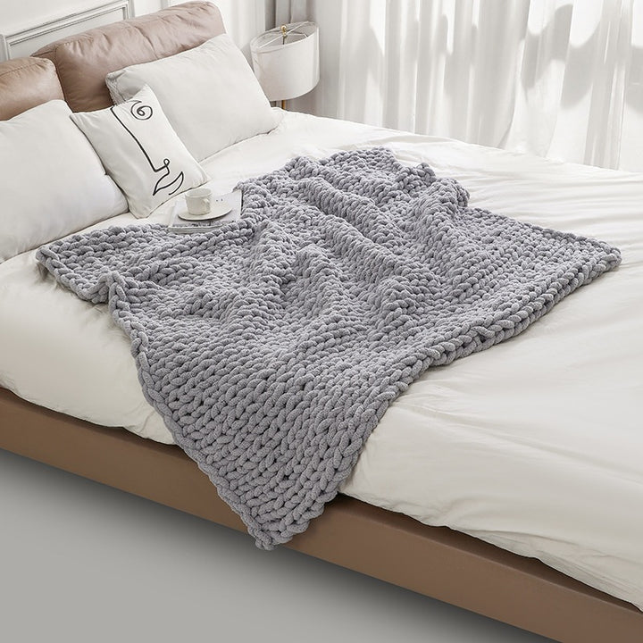 Cozy Chunky Knit Blanket