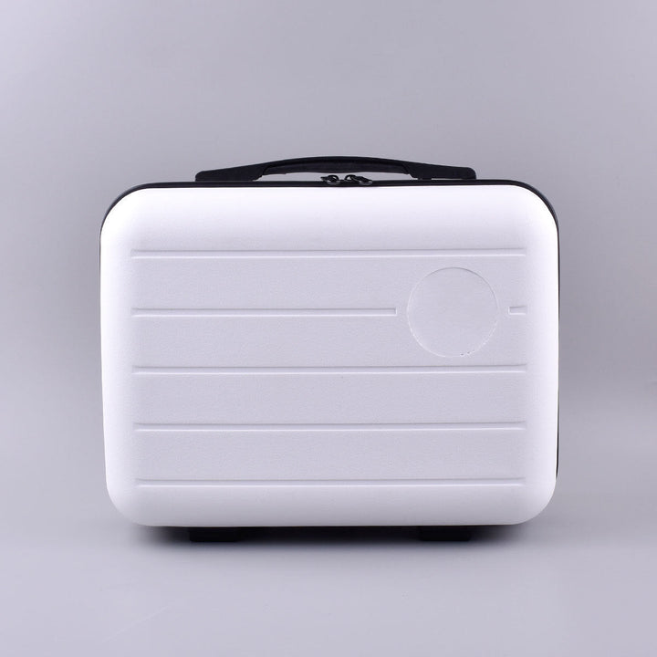 compact hardshell travel carry case with top handle and reinforced ridged shell Stornfield