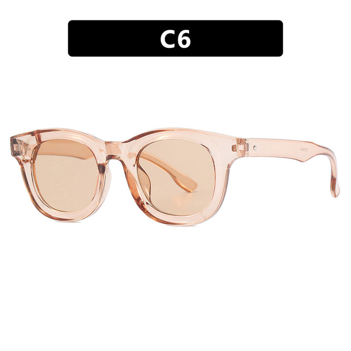 Women's stylish round sunglasses with sturdy frame and protective UV filter Stornfield