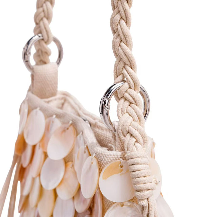 Elegant Shell-Embellished Crossbody Bag Stornfield
