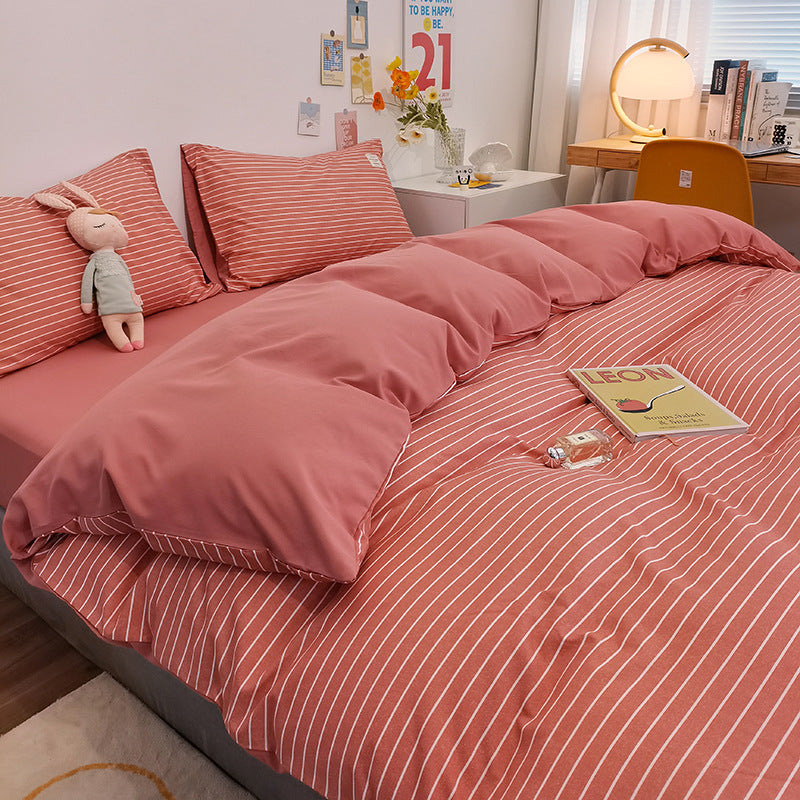 Stylish Checkerboard Pattern Bedding Set