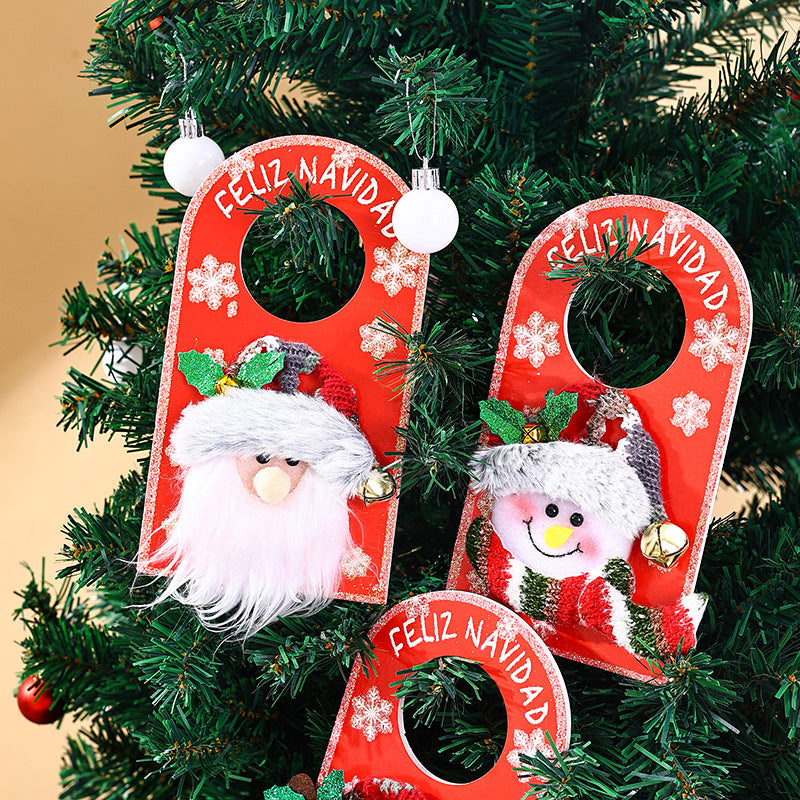 Decorative Christmas decor door sign Stornfield