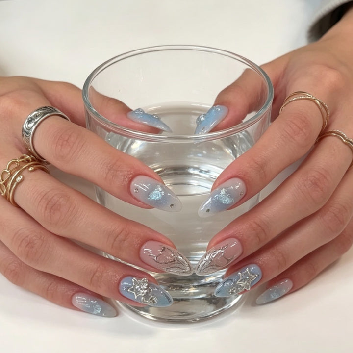 Artistic Press-On Nail Art Set Stornfield